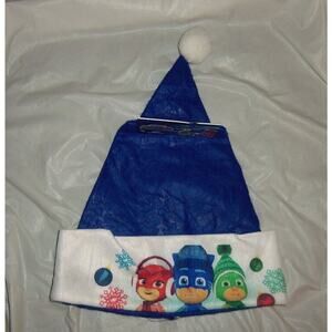 PJ Masks Christmas 16" Blue Felt Santa Hats Frog Box made by RUZ